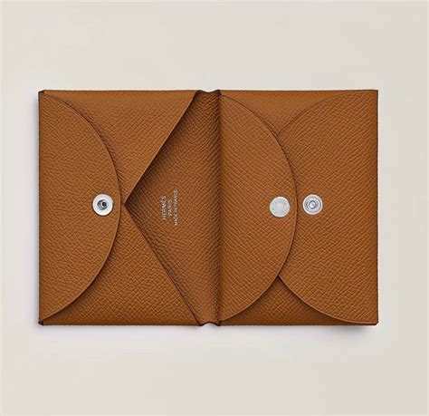 hermes calvi duo compact card holder|Hermes h sellier card holder.